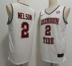 Nike Alabama Crimson Tide #2 Grant Nelson White Stitched NCAA Jersey