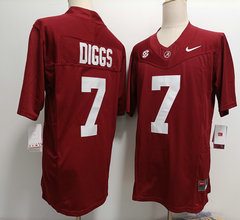 Alabama Crimson Tide #7 Trevon Diggs Red 2023 F.U.S.E Stitched NCAA Jersey