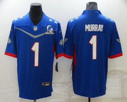 Nike Arizona Cardinals #1 Kyler Murray 2022 All star Blue Authentic Stitched NFL Jersey