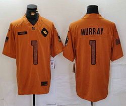 Nike Arizona Cardinals #1 Kyler Murray 2023 Brown Salute To Service Authentic Stitched NFL Jersey