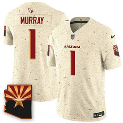 Nike Arizona Cardinals #1 Kyler Murray Cream Rivalries Stitched Football Jersey