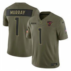 Nike Arizona Cardinals #1 Kyler Murray Olive 2025 Salute To Service Stitched Football Jersey
