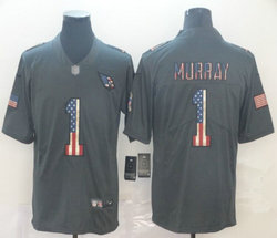 Nike Arizona Cardinals #1 Kyler Murray Tribute to retro flag Carbon black Authentic Stitched NFL Jersey