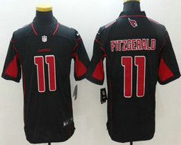 Nike Arizona Cardinals #11 Larry Fitzgerald Black Color Rush Limited Authentic Stitched NFL Jersey