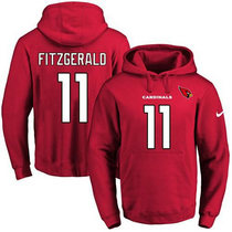 Nike Arizona Cardinals #11 Larry Fitzgerald Red Name Number Pullover NFL Hoodie