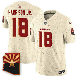 Nike Arizona Cardinals #18 Marvin Harrison Cream Rivalries Stitched Football Jersey