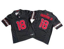 Nike Arizona Cardinals #18 Marvin Harrison Jr Black 2023 F.U.S.E. Football Stitched Jersey