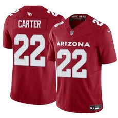 Nike Arizona Cardinals #22 Michael Carter Red 2023 F.U.S.E. Stitched Football Jersey