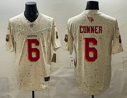 Nike Arizona Cardinals #6 James Conner Cream Rivalries Stitched Football Jersey