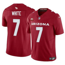 Nike Arizona Cardinals #7 Kyzir White Red 2024 F.U.S.E. With 2-Star C Patch Vapor Authentic Stitched NFL Jerseys