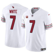Nike Arizona Cardinals #7 Kyzir White White 2024 F.U.S.E. With 2-Star C Patch Vapor Authentic Stitched NFL Jerseys