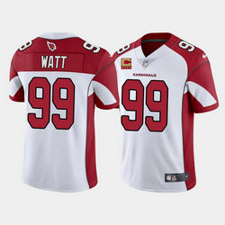 Nike Arizona Cardinals #99 J.J. Watt White With 4-star C Patch Vapor Untouchable Authentic Stitched NFL Jersey