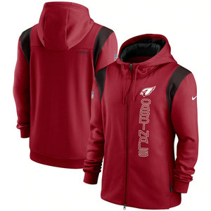 Nike Arizona Cardinals Red 2021 zipper Hoodie
