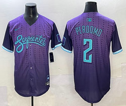 Nike Arizona Diamondbacks #2 Geraldo Perdomo Purple 2025 City MLB Jersey