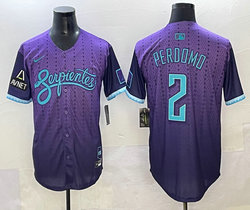 Nike Arizona Diamondbacks #2 Geraldo Perdomo Purple 2025 Joint MLB Jersey