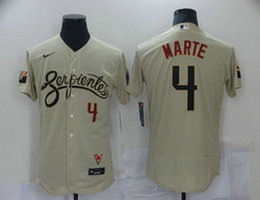 Nike Arizona Diamondbacks #4 Ketel Marte 2021 City Flexbase Authentic Stitched MLB Jersey