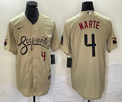 Nike Arizona Diamondbacks #4 Ketel Marte 2021 City Game Authentic Stitched MLB Jersey