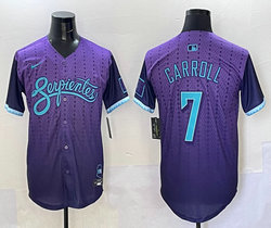 Nike Arizona Diamondbacks #7 Corbin Carroll Purple City MLB Jersey