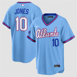 Nike Atlanta Braves #10 Chipper Jones Powder Blue 2026 City Stadium Jersey