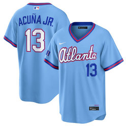 Nike Atlanta Braves #13 Ronald Acu?a Jr. Powder Blue 2026 City Stadium Jersey