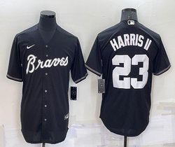 Nike Atlanta Braves #23 Michael Harris II Black Game Authentic Stitched MLB Jersey