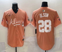 Nike Atlanta Braves #28 Matt Olson 5(V) Joint MLB Jersey