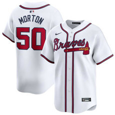 Nike Atlanta Braves #50 Charlie Morton White 2024 Authentic Stitched MLB Jersey