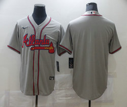 Nike Atlanta Braves #Blank Gray Game Authentic Stitched MLB Jersey