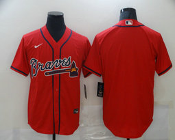 Nike Atlanta Braves #Blank Red Game Authentic Stitched MLB Jersey