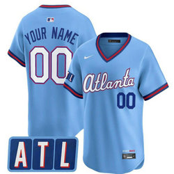 Nike Atlanta Braves Custom Any Name Powder Blue 2026 City Stadium Jersey
