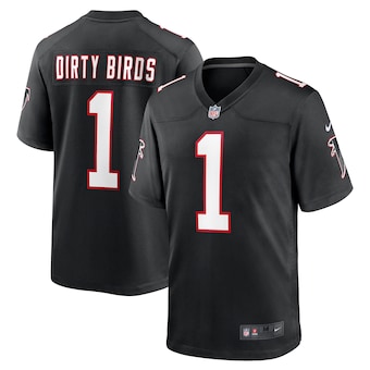 Nike Atlanta Falcons #1 Dirty Birds Black Vapor Untouchable Authentic Stitched NFL Jersey