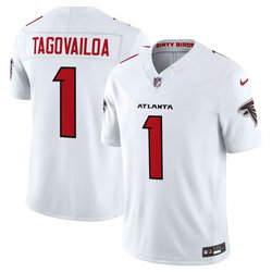 Nike Atlanta Falcons #1 Tua Tagovailoa White 2026 Vapor Untouchable Stitched Football Jersey