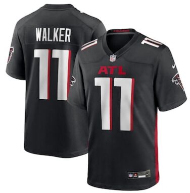 Nike Atlanta Falcons #11 Jalon Walker Black Authentic Stitched NFL Jersey