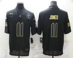 Nike Atlanta Falcons #11 Julio Jones 2020 Black Salute to Service Authentic Stitched NFL Jersey