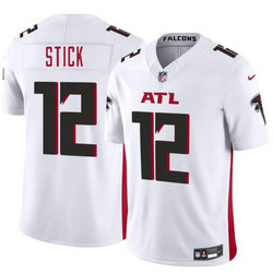 Nike Atlanta Falcons #12 Easton Stick White Stitched Jersey