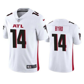Nike Atlanta Falcons #14 Damiere Byrd White Vapor Untouchable Authentic Stitched NFL Jerseys