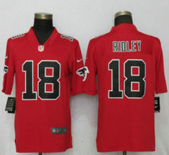Nike Atlanta Falcons #18 Calvin Ridley Red 2018 NFL Draft Pick Rush Limited Authentic stitched NFL jersey