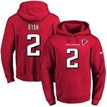 Nike Atlanta Falcons #2 Matt Ryan Red Name & Number Pullover Hoodie
