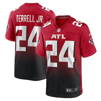 Nike Atlanta Falcons #24 A.J. Terrell Jr Red Authentic Stitched NFL Jersey