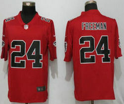 Nike Atlanta Falcons #24 Devonta Freeman Red Color Rush Limited Authentic Stitched NFL Jerseys