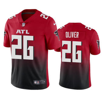 Nike Atlanta Falcons #26 Isaiah Oliver Red Authentic Stitched NFL Jersey