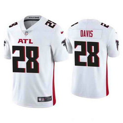 Nike Atlanta Falcons #28 Mike Davis White Vapor Untouchable Authentic Stitched NFL Jersey