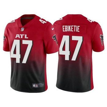 Nike Atlanta Falcons #47 Arnold Ebiketie Red Vapor Untouchable Authentic Stitched NFL Jerseys