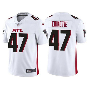 Nike Atlanta Falcons #47 Arnold Ebiketie White Vapor Untouchable Authentic Stitched NFL Jerseys