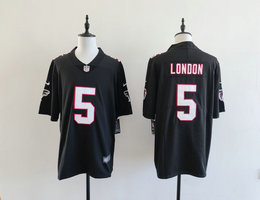Nike Atlanta Falcons #5 Drake London Black throwback Vapor Untouchable NFL Jersey