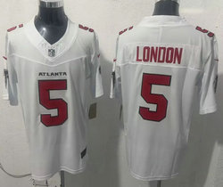 Nike Atlanta Falcons #5 Drake London White 2026 Vapor Untouchable Stitched Football Jersey