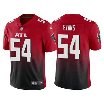 Nike Atlanta Falcons #54 Rashaan Evans Red Vapor Untouchable Authentic Stitched NFL Jerseys