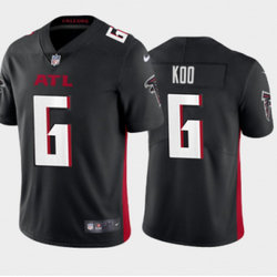 Nike Atlanta Falcons #6 Younghoe Koo Black Vapor Untouchable Authentic stitched NFL jersey