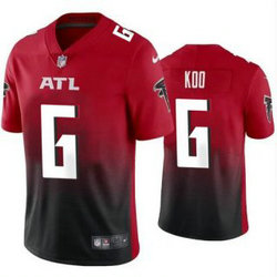 Nike Atlanta Falcons #6 Younghoe Koo Red Vapor Untouchable Authentic stitched NFL jersey