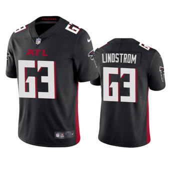 Nike Atlanta Falcons #63 Chris Lindstrom Black Authentic Stitched NFL Jersey
